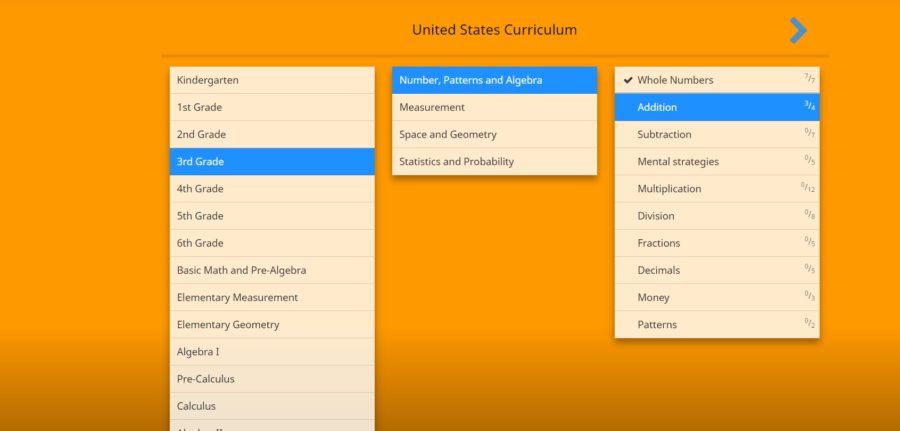 CTC Math Student Interface